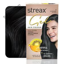 Streax Gel Hair Colour (Natural Black)